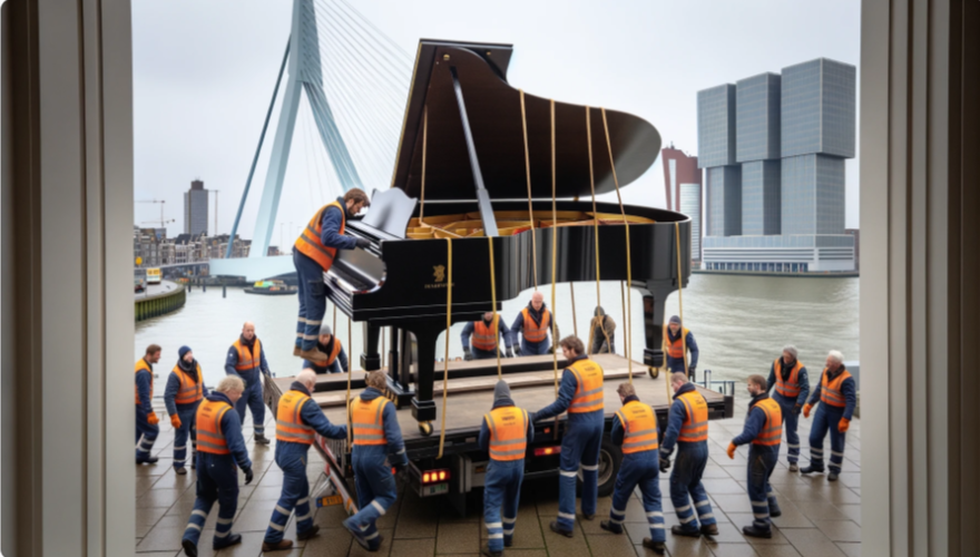 Verhuizen van pianos in Rotterdam